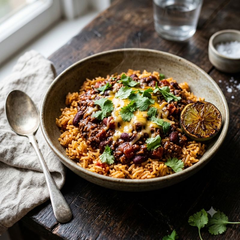 Chilli Con Carne with Mexican Rice