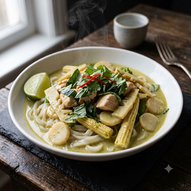 Thai Green Curry Chicken Noodles